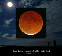 Lunar eclipse - Nov 8, 2003 - from Victoria, BC, Canada