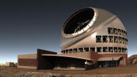 Thirty Meter Telescope - side view artist's rendition