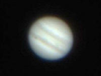 Io Shadow Transit of Jupiter - May 13, 2006 - photo by Joe Carr