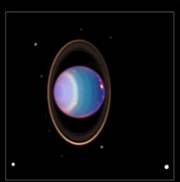 Uranus, rings and moons